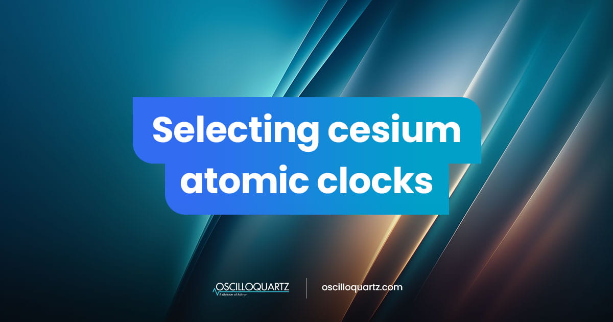 Selecting cesium atomic clocks